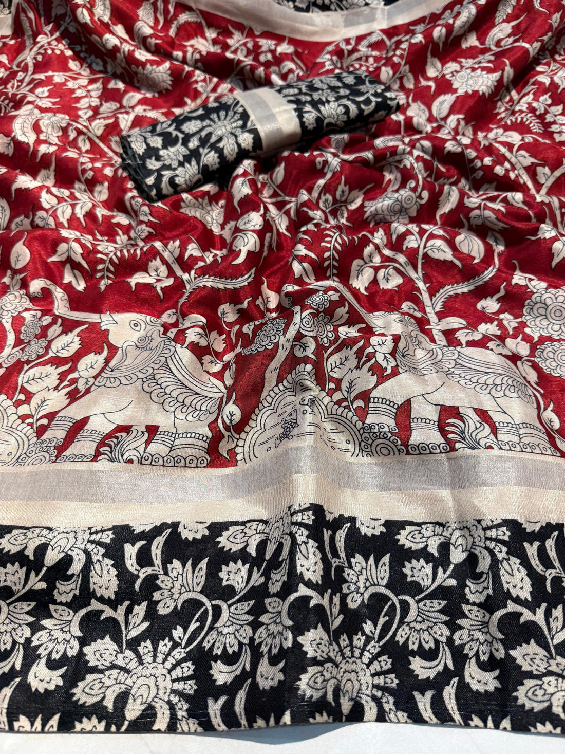 Super Mul Mul Cotton Kalamkari Saree